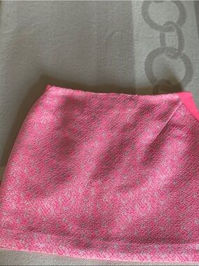 Ted Baker London Hot Pink Textured Mini Skirt